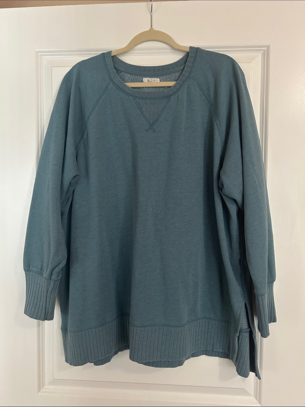 Maurices Relaxed Crewneck Sweater in Dusty Teal